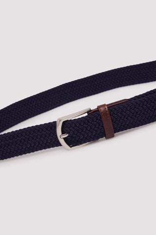 Cinturón Trenzado con Efecto Piel, Hombre