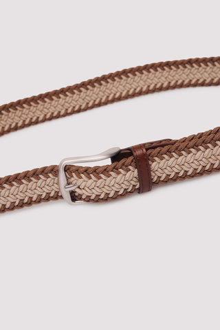 Cinturón Trenzado con Efecto Piel