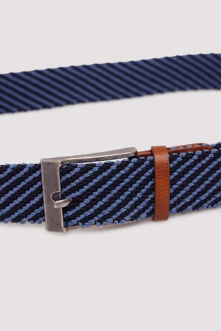 Cinturón Trenzado Efecto Piel, Hombre