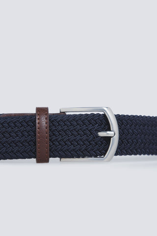 Cinturón Trenzado con Detalles Efecto Piel