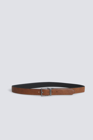 Reversible Faux Leather Belt, Men