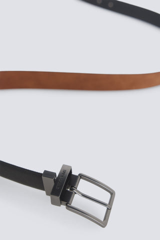Reversible Faux Leather Belt, Men