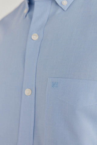 Camisa Manga Larga con Bolsillo de Algodón