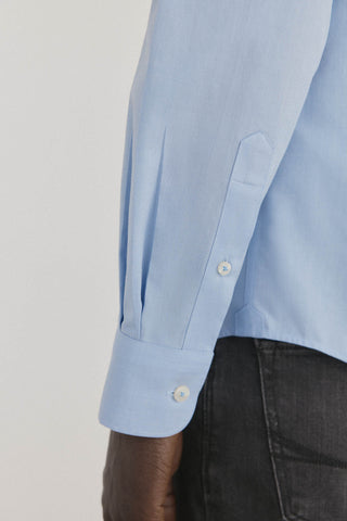 Camisa Manga Larga con Bolsillo de Algodón