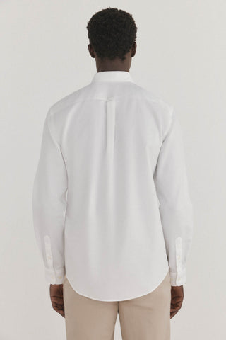 Camisa Manga Larga con Bolsillo de Algodón