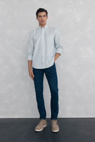 Camiseta Manga Larga con Estampado Rayas