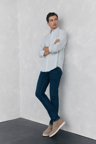 Camiseta Manga Larga con Estampado Rayas