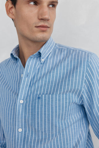 Camisa Manga Larga Estampado Rayas