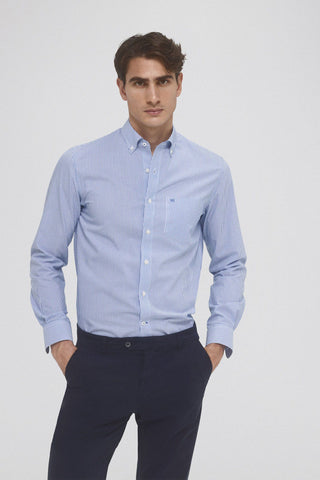 Camisa Slim Fit de Algodón