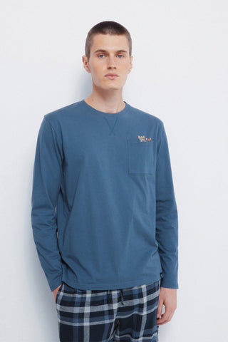 Set de Pijama 2 Piezas con Estampado Cuadros