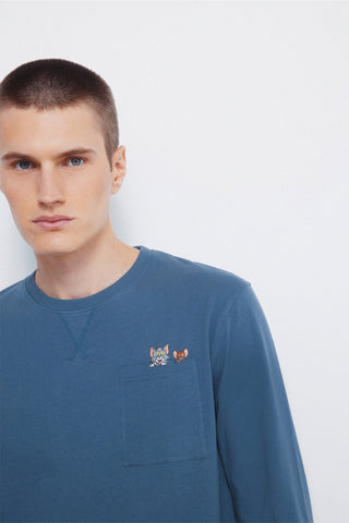 Set de Pijama 2 Piezas con Estampado Cuadros