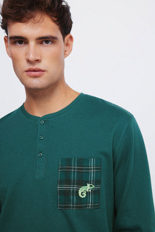 Set de Pijama 2 Piezas con Estampado Cuadros