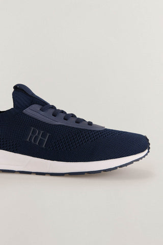 Tenis con Tejido Elástico y Logo, Hombre
