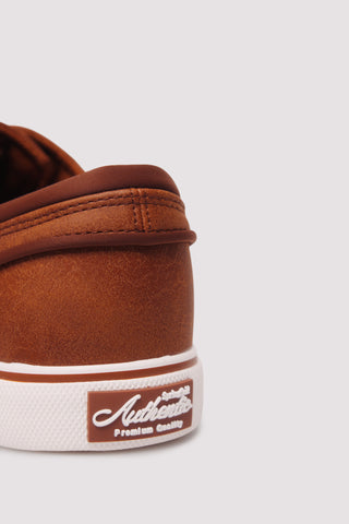 Tenis con Efecto Piel con Suela en Contraste