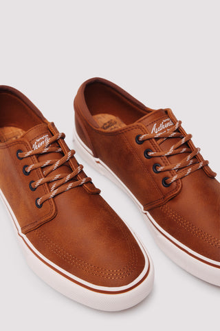 Tenis con Efecto Piel con Suela en Contraste