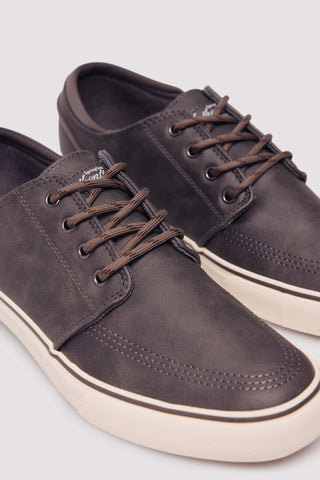 Tenis con Efecto Piel con Suela en Contraste