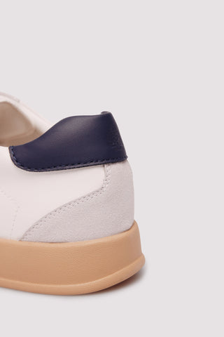 Tenis Efecto Piel con Detalle de Raya