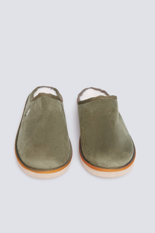 Pantuflas Mocasín con Efecto Antelina, Hombre