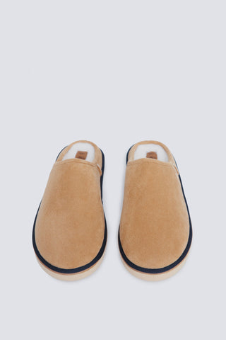 Pantuflas Mocasín con Efecto Antelina, Hombre