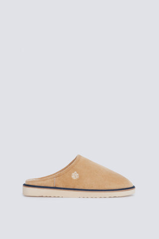 Pantuflas Mocasín con Efecto Antelina, Hombre