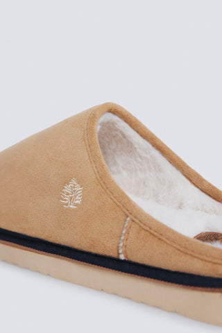 Pantuflas Mocasín con Efecto Antelina, Hombre