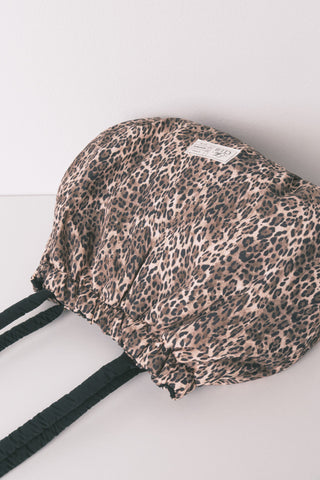 Bolso Reversible de Nylon con Animal Print