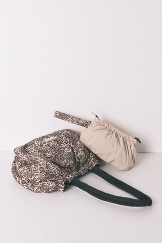 Bolso Reversible de Nylon con Animal Print