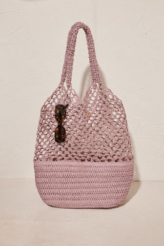 Bolso Tejido Crochet con Brillo