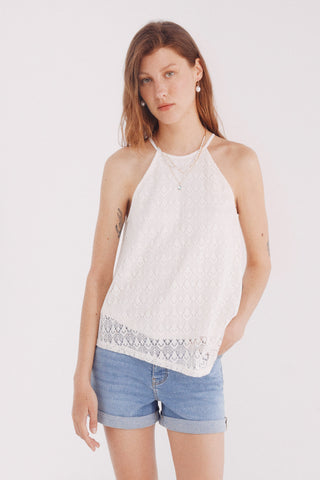 Short Denim Talle Alto con Bolsillos.
