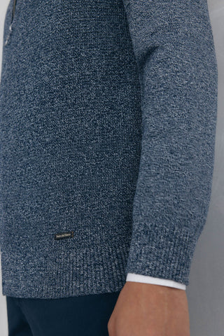 Cárdigan con Cremallera y Detalle Logo