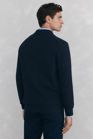 Cárdigan de Punto Cuello Polo con Botones