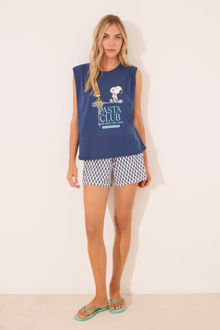 Set de Pijama 2 Piezas con Estampado Geométrico Colección Snoopy