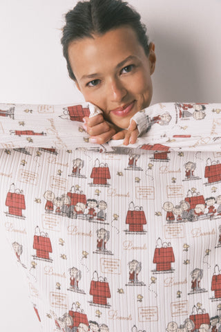 Set de Pijama 2 Piezas Manga Larga Colección Snoopy