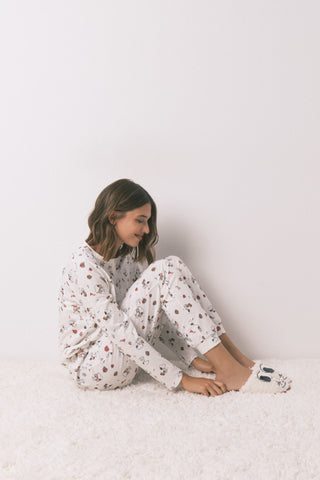 Set de Pijama 2 Piezas Manga Larga Colección Snoopy