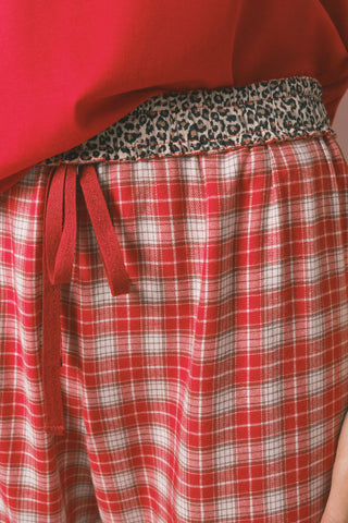 Set de Pijama 2 Piezas Estampado Cuadros Colección Snoopy