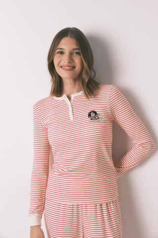 Set de Pijama 2 Piezas Estampado Rayas Colección Mafalda