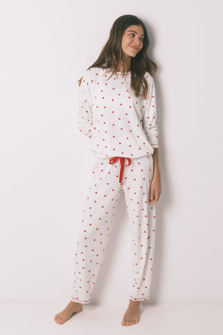 Set de Pijama 2 Piezas con Estampado Cerezas