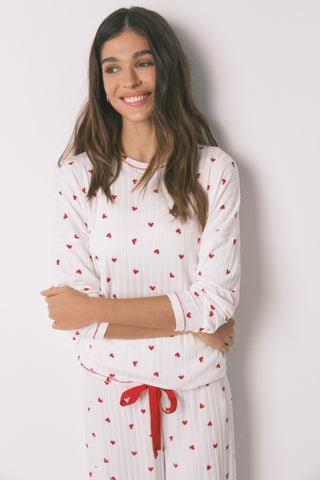 Set de Pijama 2 Piezas con Estampado Cerezas