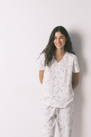 Set de Pijama 2 Pieza Estampado Moomin