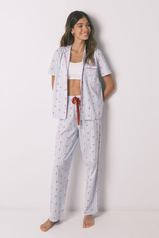 Set de Pijama 2 Piezas con Estampado Cerezas