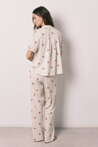 Set de Pijama 2 Piezas con Estampado Floral