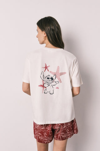 Set de Pijama Corto con Estampado Stitch
