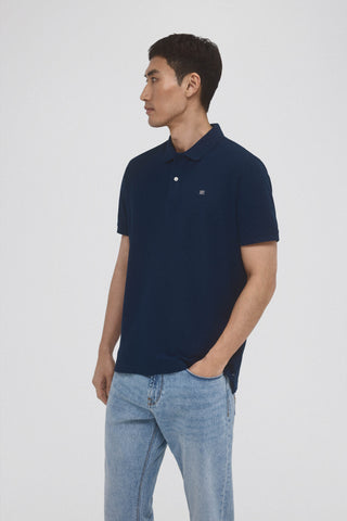 Polo Manga Corta con Logo Bordado