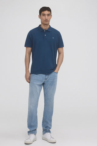 Polo Manga Corta con Logo Bordado