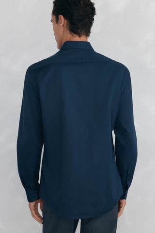 Camisa Manga Larga con Logo de Algodón