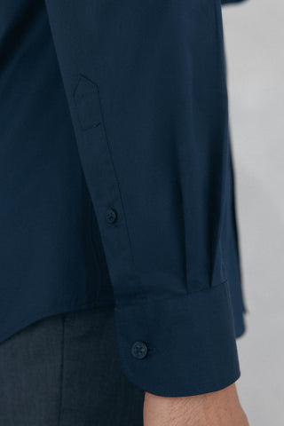 Camisa Manga Larga con Logo de Algodón