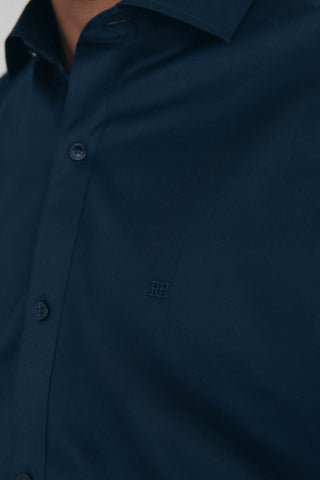 Camisa Manga Larga con Logo de Algodón