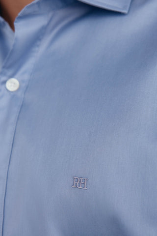 Camisa Manga Larga con Logo de Algodón