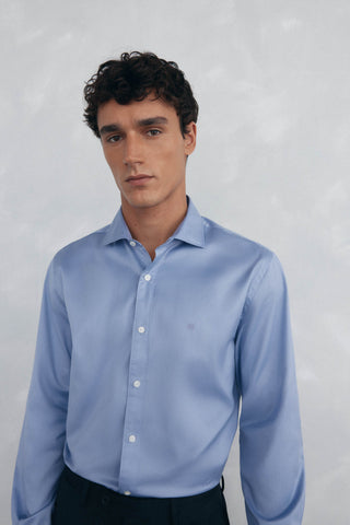 Camisa Manga Larga con Logo de Algodón