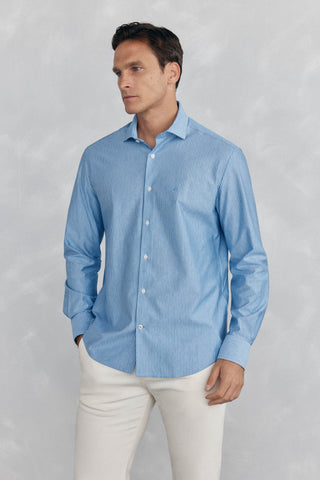 Camisa Manga Larga Estampado Rayas